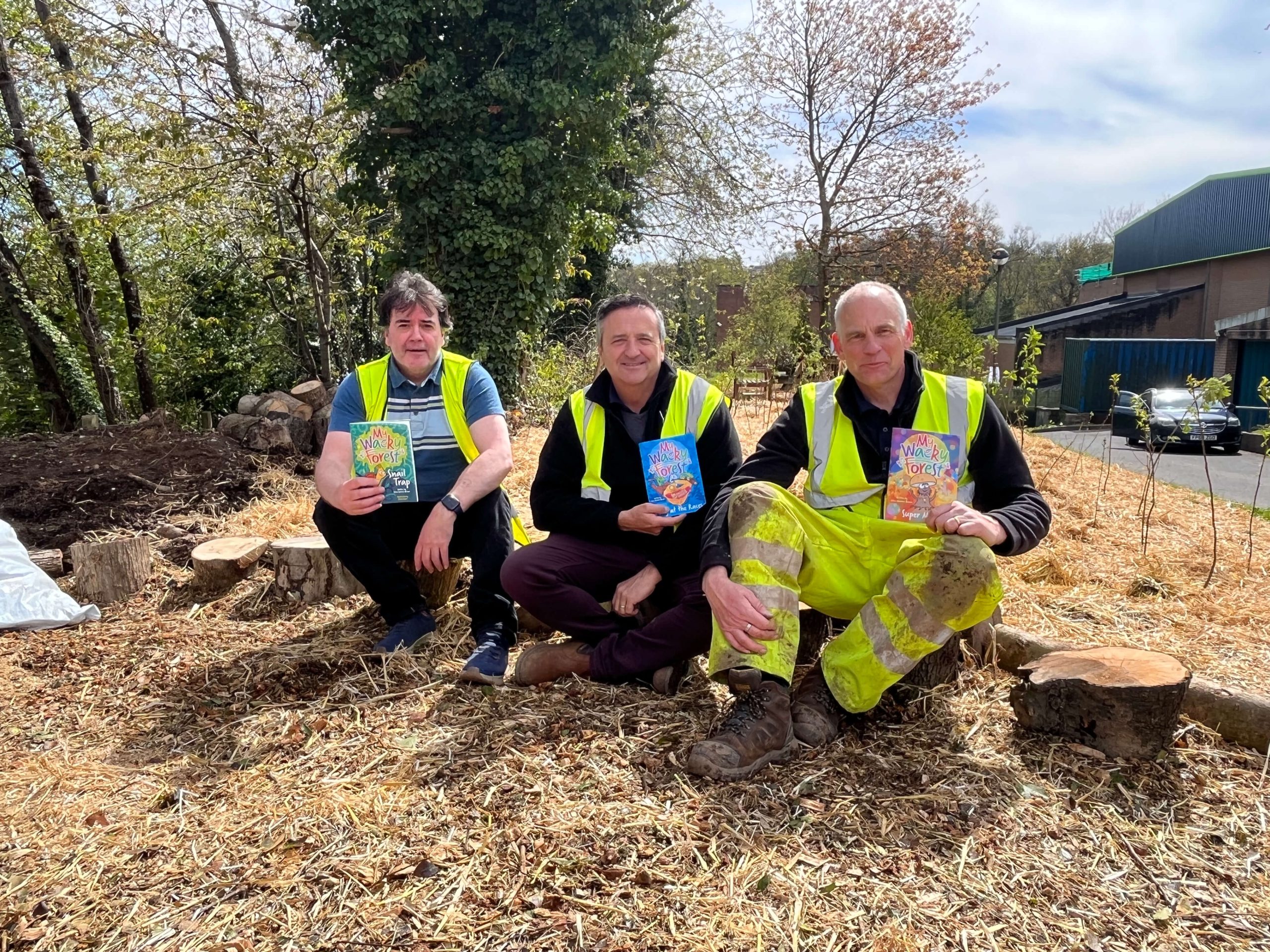 Biodiversity-focused planting area at YMCA Plymouth designed to support wildlife habitats and natural landscape development